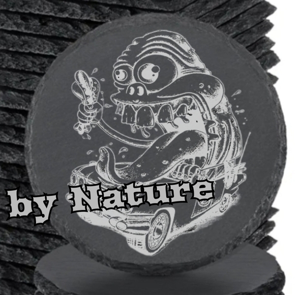 Slimer Halloween Party Slate Coasters - Picture 1 of 3